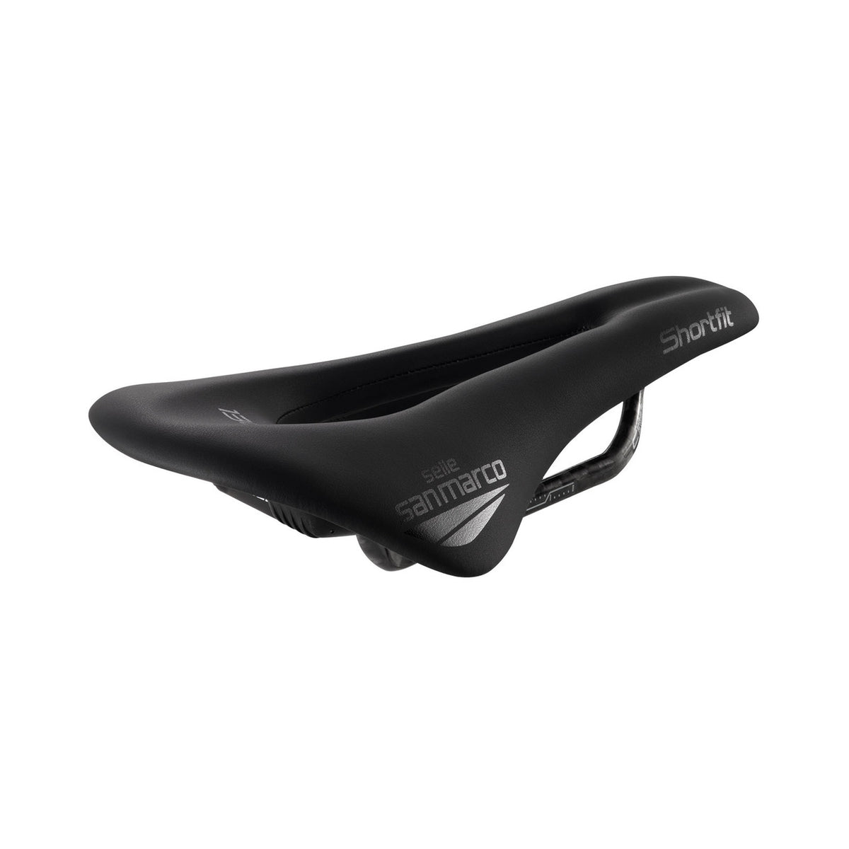 Siodełko SAN MARCO Shortfit 130 Carbon FX S3 – widok pod kątem