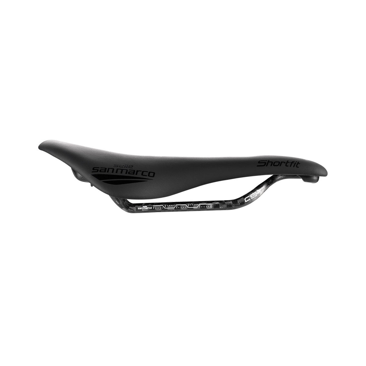 Siodełko SAN MARCO Shortfit 130 Carbon FX S3 – widok z boku