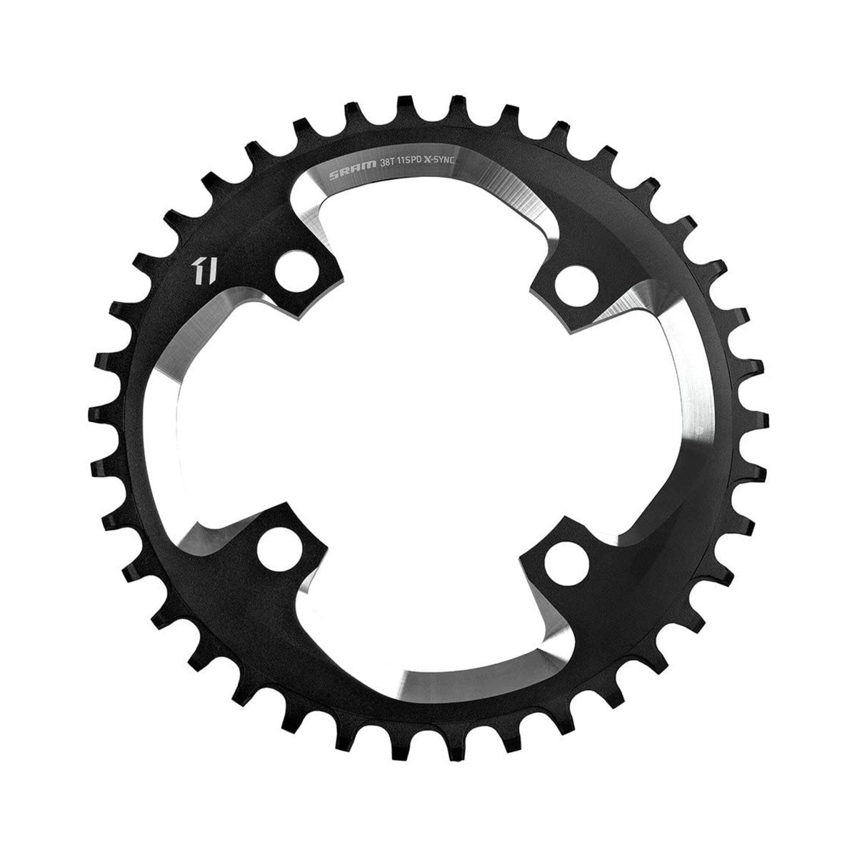 Δίσκος μονής μετάδοσης SRAM X01 DH 10 ταχυτήτων, 104 mm — ο δίσκος σε λευκό φόντο