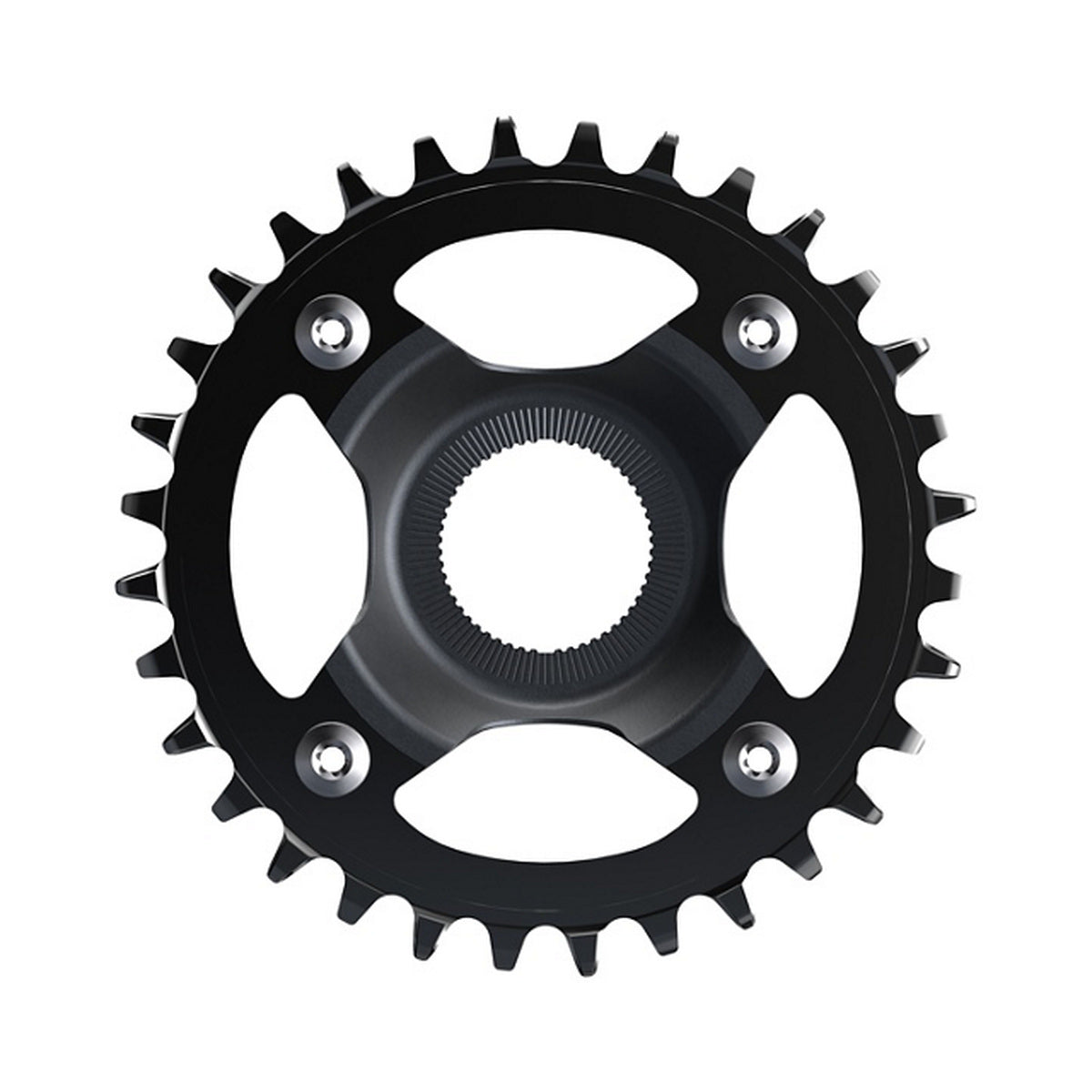 Enkel kettingblad voor e-bike SHIMANO CR-EM800 12-speed — kettingblad op witte achtergrond