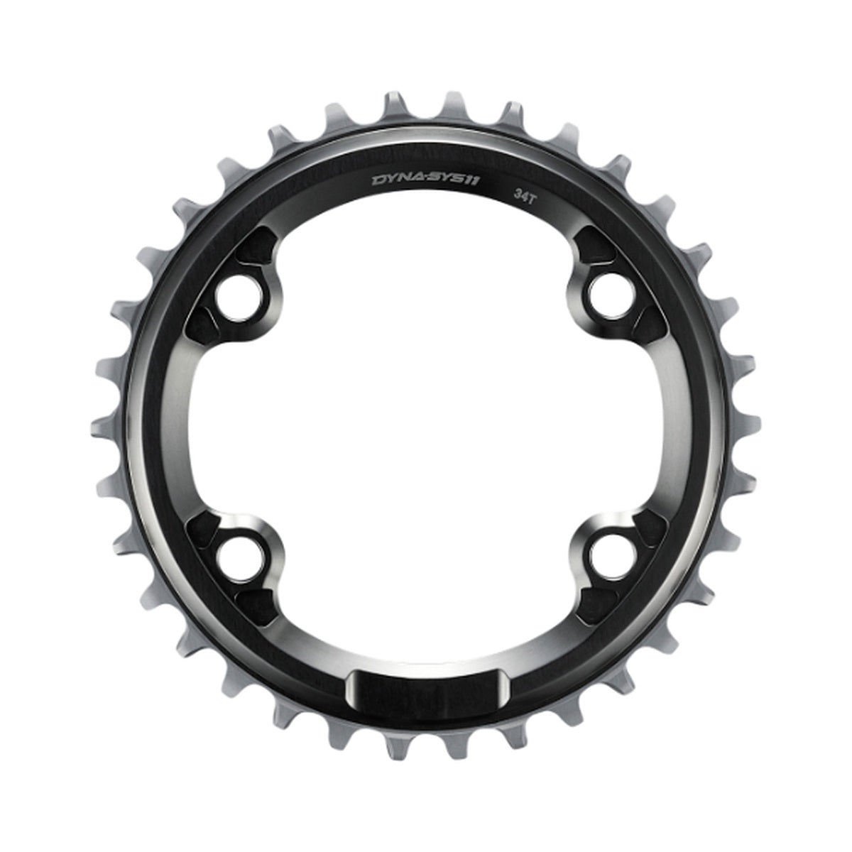 Plateau Mono SHIMANO XTR SM-CRM91 10/11V — vue du plateau sur fond blanc