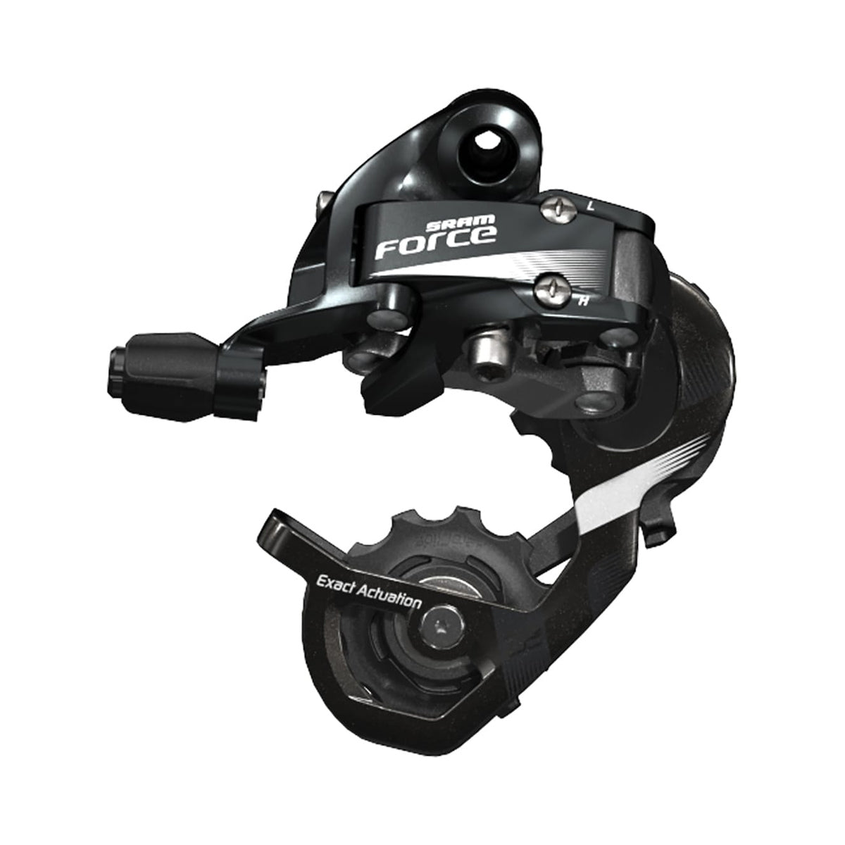 SRAM FORCE 22 11-speed achterderailleur met korte kooi – product op witte achtergrond