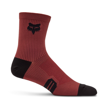 FOX 6" RANGER Socks Rust Burgundy
