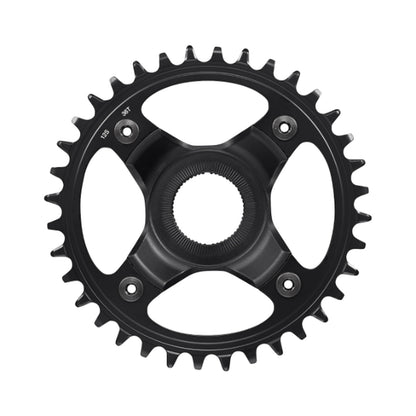 SHIMANO SM-CRE80-12-B e-bike single chainring, 12-speed, 53 mm chainline — chainring on a white background
