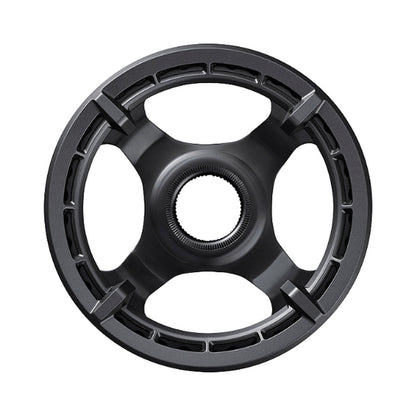 SHIMANO SM-CRE61 e-bike single chainring, 9/10/11-speed, single chain guide — chainring on a white background