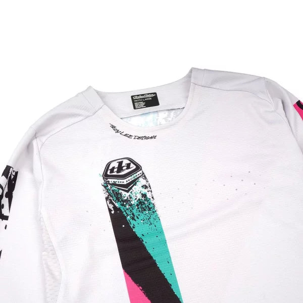 TROY LEE DESIGNS SPRINT FULL PULL Maglia a manica lunga Junior Bianco