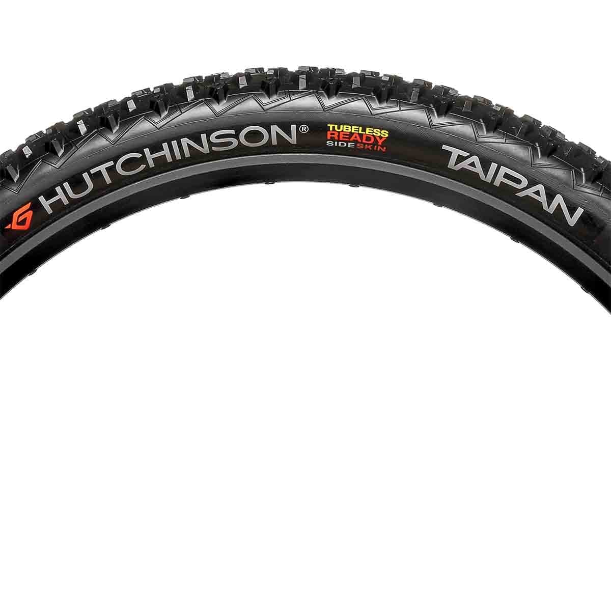 HUTCHINSON TAIPAN 27.5x2.1 MONO COMPOUND TUBELESS READY TRINGLE FLEXIBLE-dæk Sort