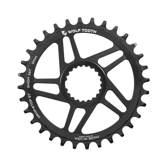 Zębatka jednorzędowa WOLF TOOTH 12-rzędowa, mocowanie bezpośrednie SHIMANO, offset 0 mm — widok zębatki na białym tle
