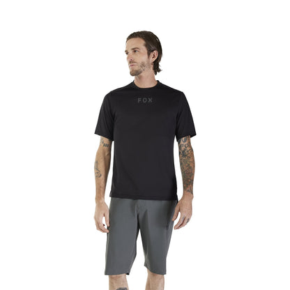Shirt FOX RANGER WORDMARK Korte Mouwen Zwart