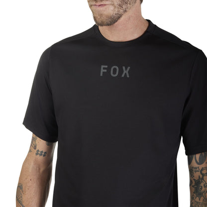 Shirt FOX RANGER WORDMARK Korte Mouwen Zwart