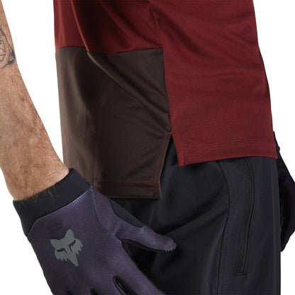 FOX RANGER WORDMARK Short Sleeve Jersey Burgundy