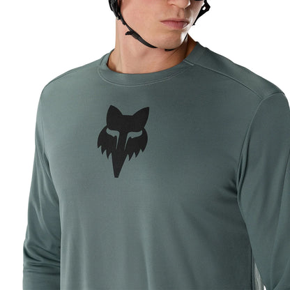 FOX RANGER FOX HEAD shirt met lange mouwen saliegroen