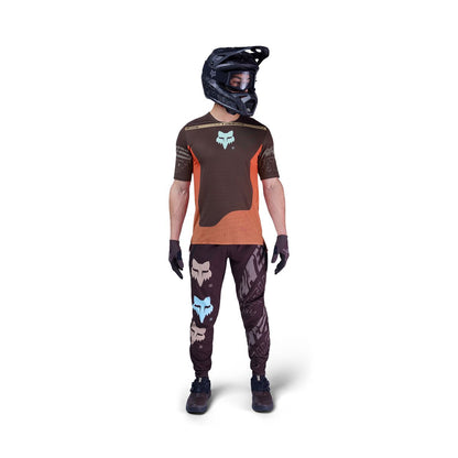 Maglia FOX FLEXAIR ELEVATED Maniche Corte Marrone/Arancione