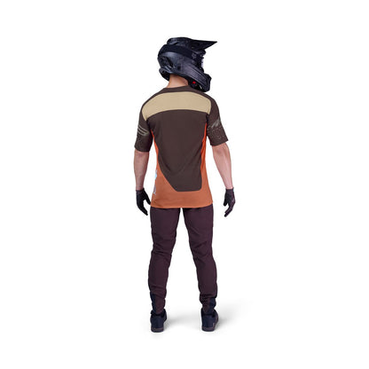 Maglia FOX FLEXAIR ELEVATED Maniche Corte Marrone/Arancione