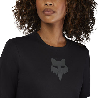 Maglia FOX RANGER HEAD Donna Maniche Corte Nero