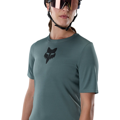 Women's FOX RANGER HEAD Short-Sleeve Sage Green Jersey