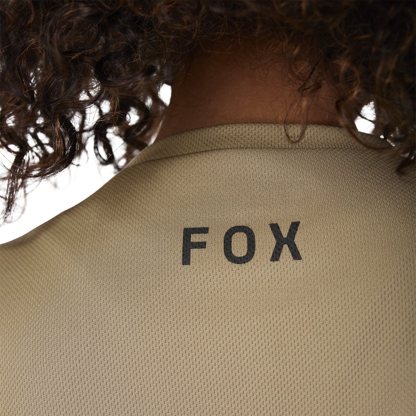 Maillot FOX RANGER HEAD Femme Manches Courtes Beige
