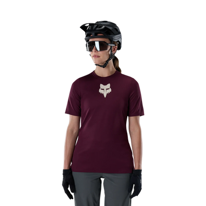 FOX RANGER HEAD Women's Short-Sleeve Jersey Burgundy