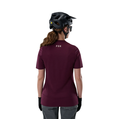 FOX RANGER HEAD Women's Short-Sleeve Jersey Burgundy