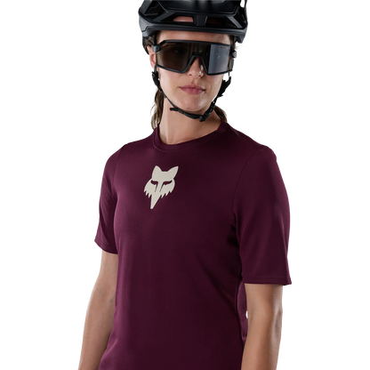 FOX RANGER HEAD Women's Short-Sleeve Jersey Burgundy