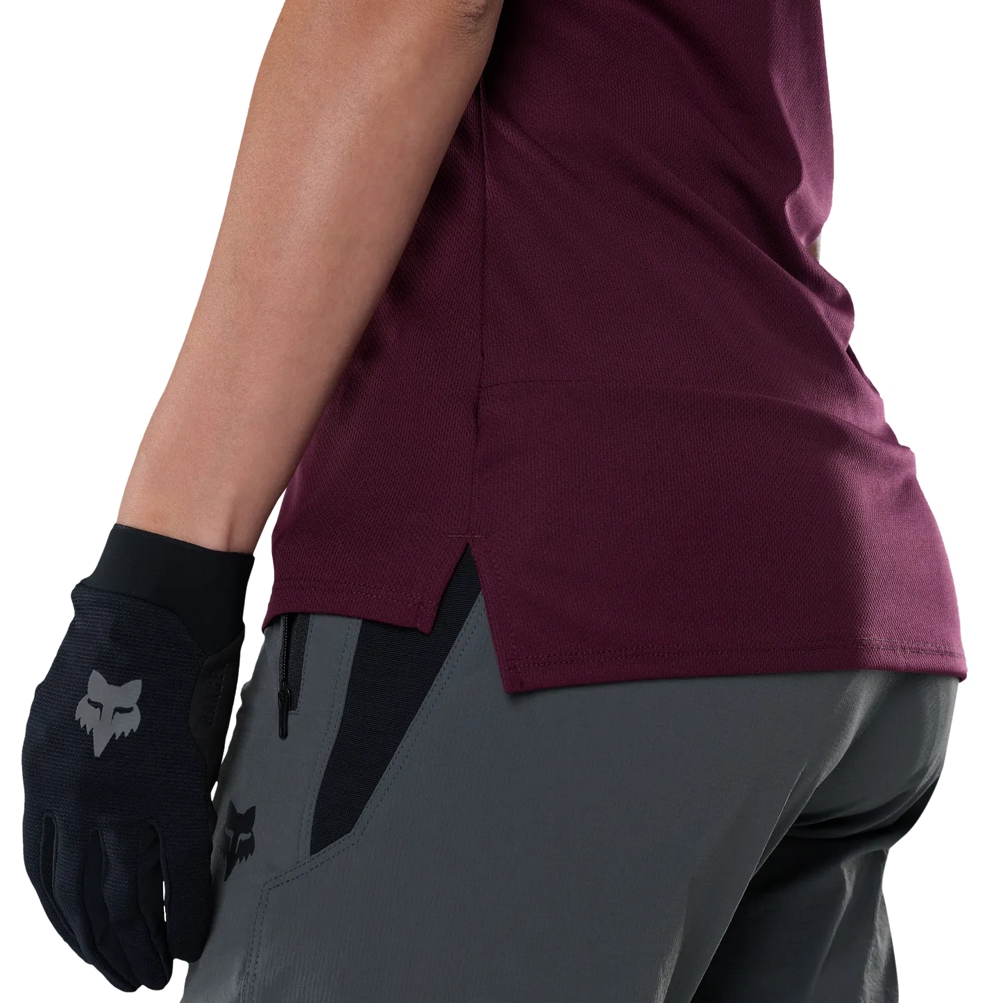 FOX RANGER FOX HEAD Short Sleeve Women's Jersey Burgundy