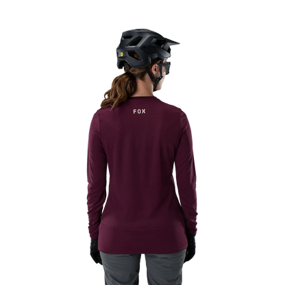 Maglia FOX RANGER FOX HEAD Donna Maniche Lunghe Bordeaux