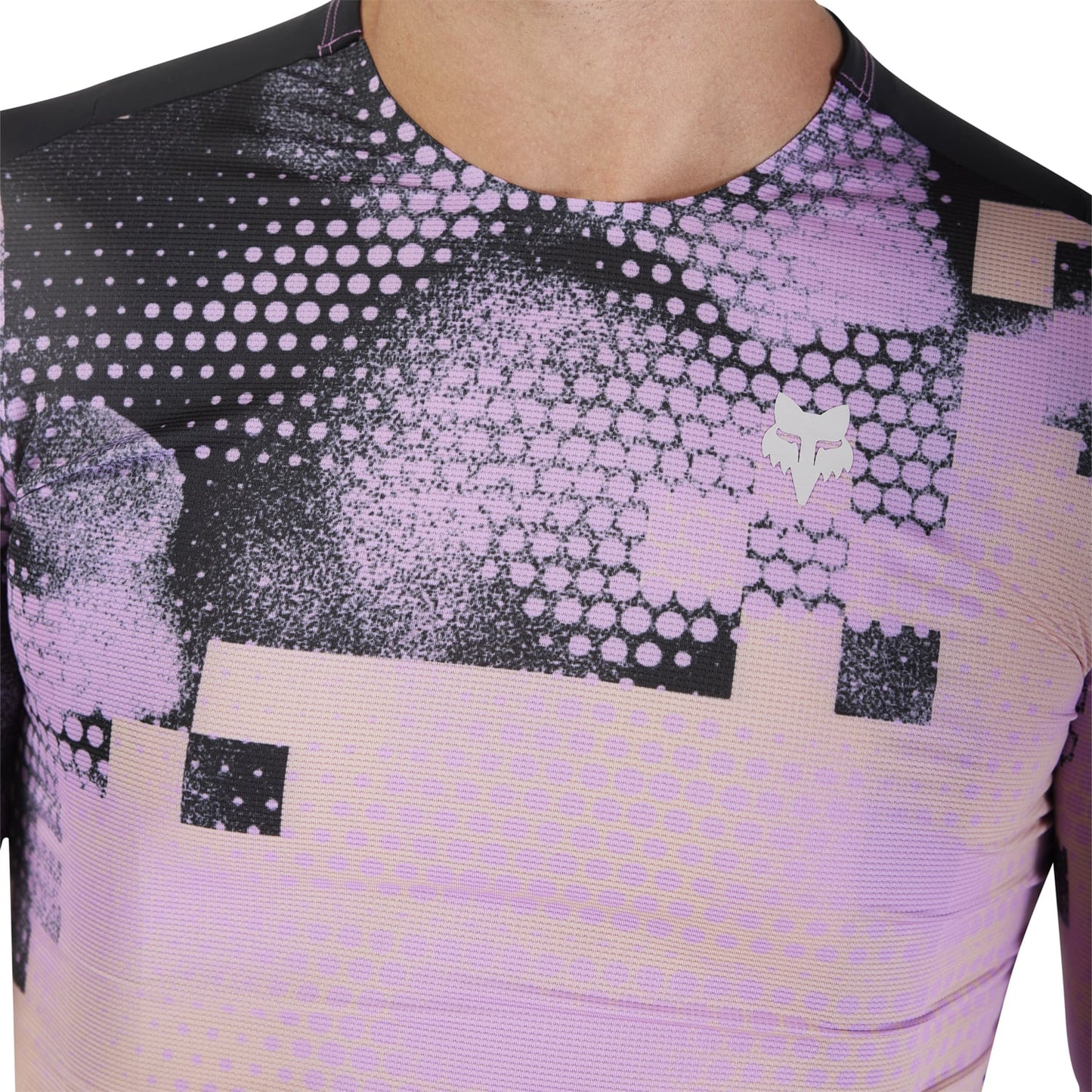 Maillot FOX FLEXAIR ASCENT PULSE Manches Courtes Noir/Rose