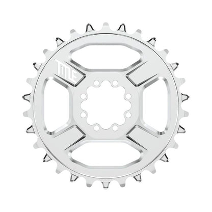 Δίσκος TITLE CR1 12 ταχυτήτων, άμεσης τοποθέτησης SHIMANO με 8 βίδες, χρωμιωμένος — ο δίσκος σε λευκό φόντο
