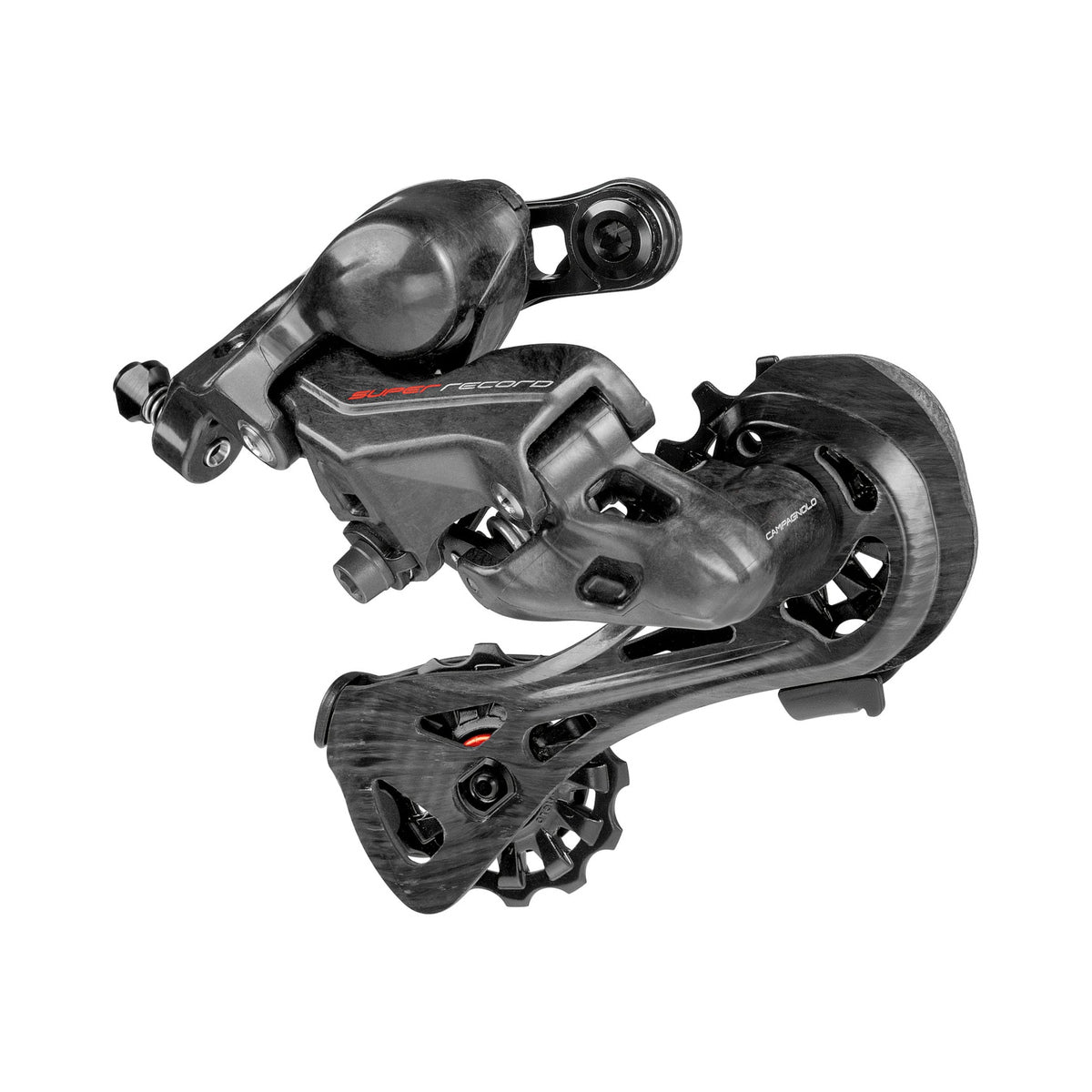 Cambio trasero CAMPAGNOLO SUPER RECORD de 12 velocidades – vista del producto sobre fondo blanco