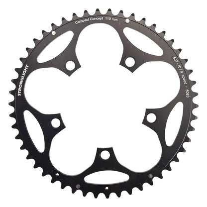 Zewnętrzna Tarcza Łańcuchowa 9/10V STRONGLIGHT ALU 5083 TYPE S 110mm czarna