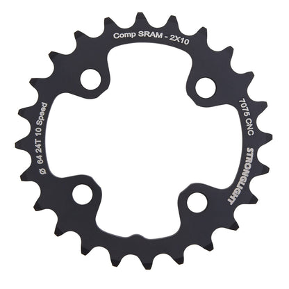 Sisäinen ketjupyörä STRONGLIGHT ALU 7075 10V Tupla 4 Reikää 64 mm