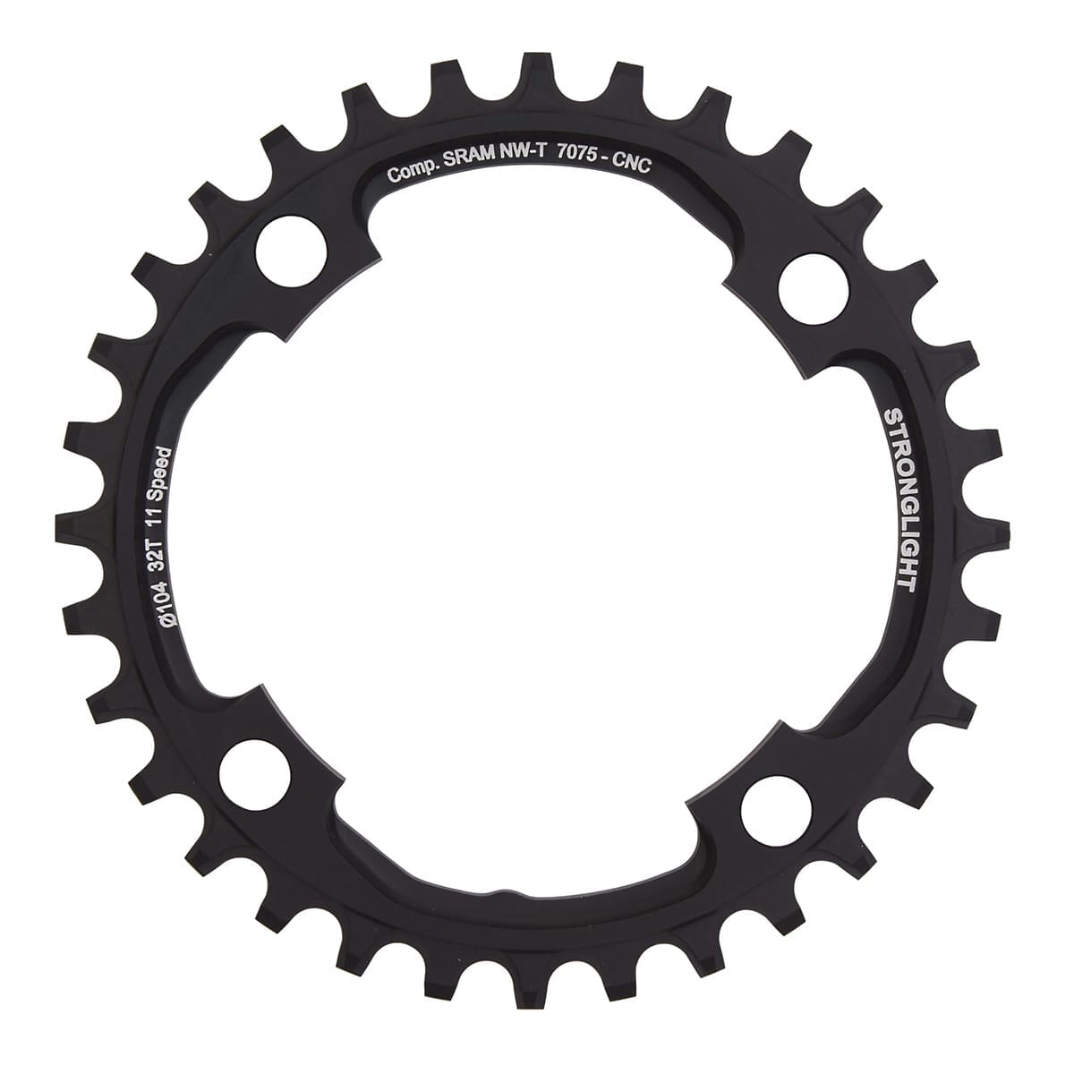 STRONGLIGHT ALU 7075 NARROW WIDE Sram X01 11V 4 huller 104 mm monokædehjul