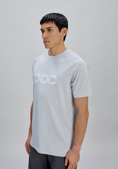 Maillot POC REFORM ENDURO Mangas Cortas Gris Claro
