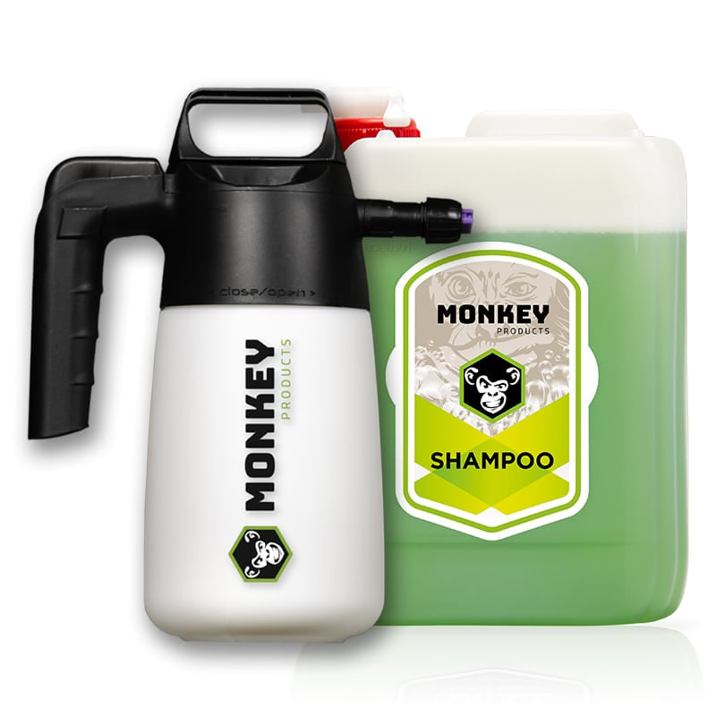 Pulverizador MONKEY'S SAUCE SUPER FOAM + MONKEY SHAMPOO BIO (5L)