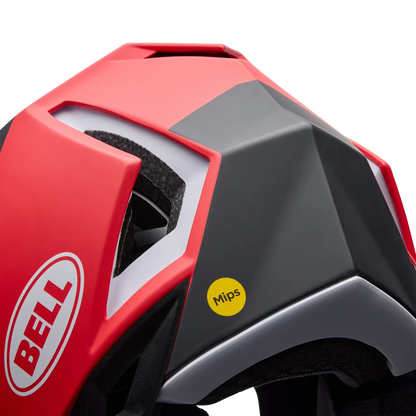 Čelada MTB BELL FULL-10 MIPS LEVEL SET Bela/Rdeča
