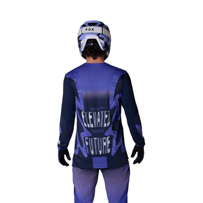 Shirt FOX FLEXAIR DIFFUSE SE Lange Mouwen Paars Blueberry