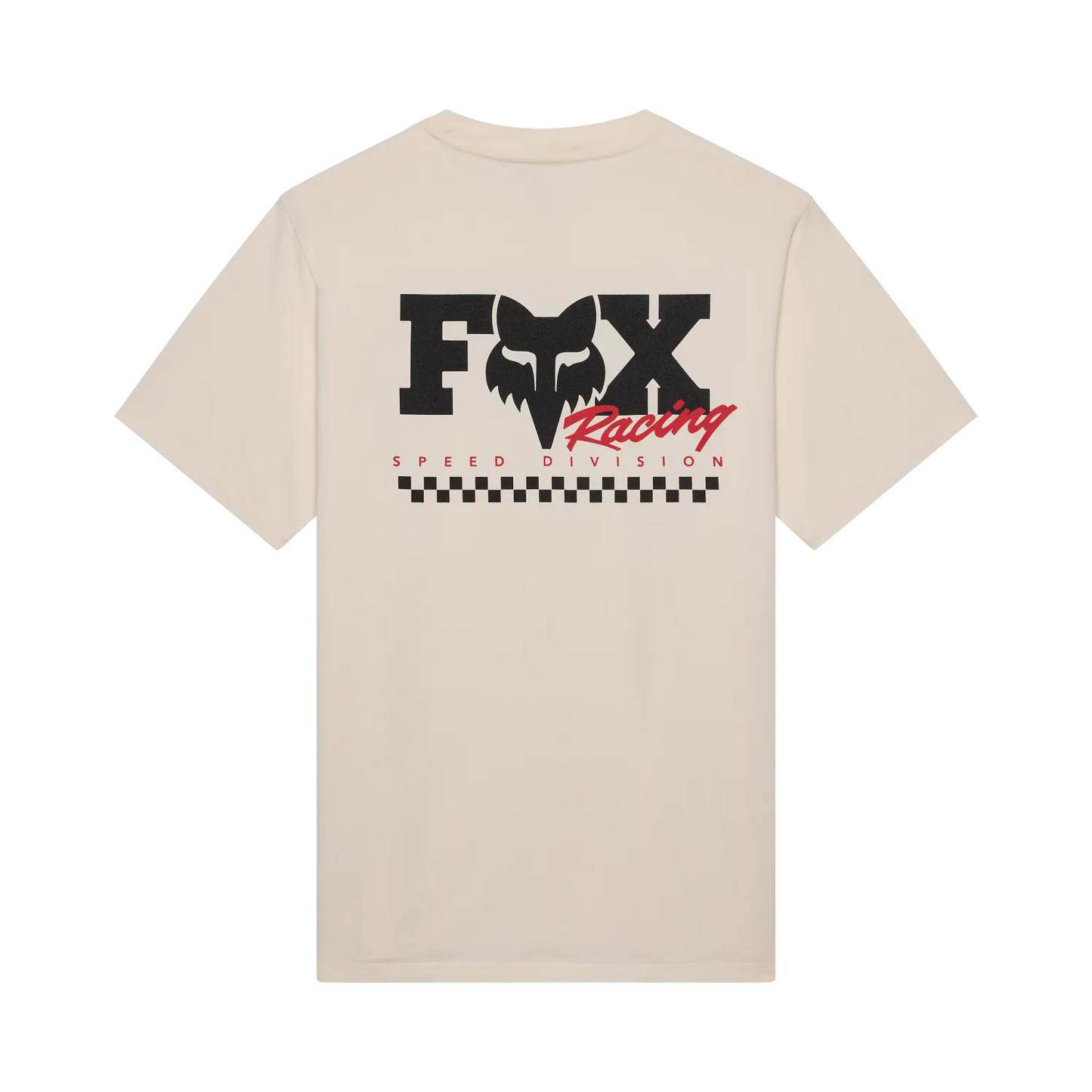 T-Shirt FOX CHECKER 195 ORIGINAL Manches Courtes Blanc Cassé
