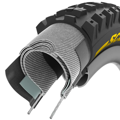 PIRELLI SCORPION RACE DH T 29x2.5 Tubeless Ready Hajtogatható Külső gumi - Fekete/Sárga 3907700