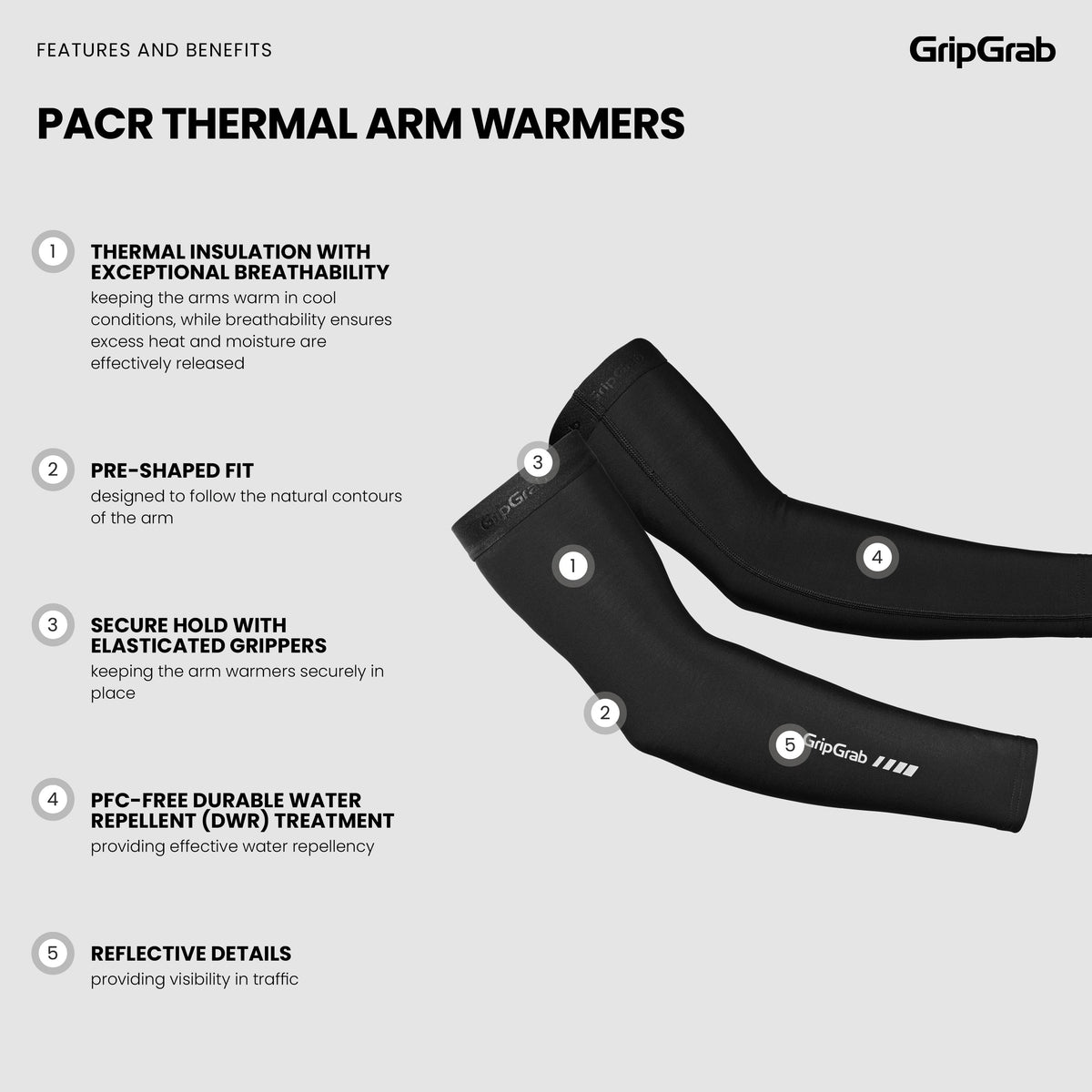 Manicotti GRIPGRAB PACR THERMAL neri