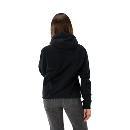 Naisten musta FOX F HEAD X FLEECE -huppari