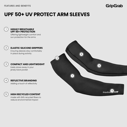 Manicotti GRIPGRAB UPF 50+ UV PROTECT Bianco