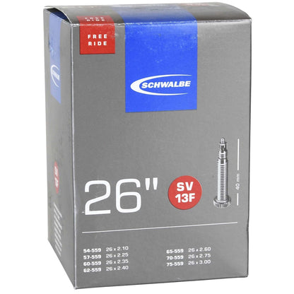 Αεροθάλαμος SCHWALBE EXTRA LIGHT SV 13F FREERIDE 26x2,10/3,00 Butyl Presta 40 mm 10425793