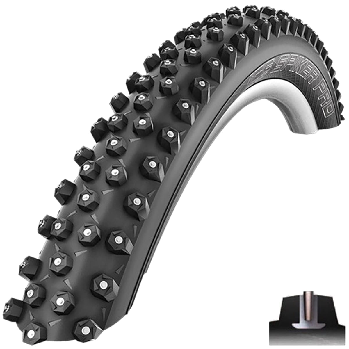 SCHWALBE ICE SPIKER 27,5x2,25 RaceGuard SnakeSkin Tubeless Pneumatico morbido 11654174