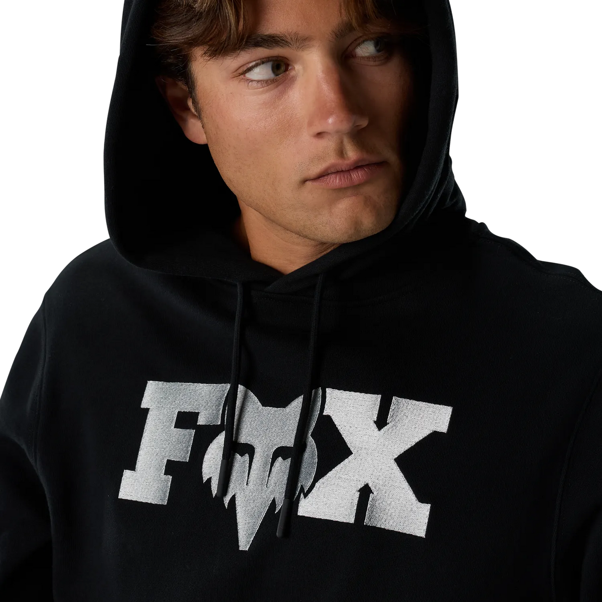 Mikina s kapucí FOX F HEAD X FLEECE černá