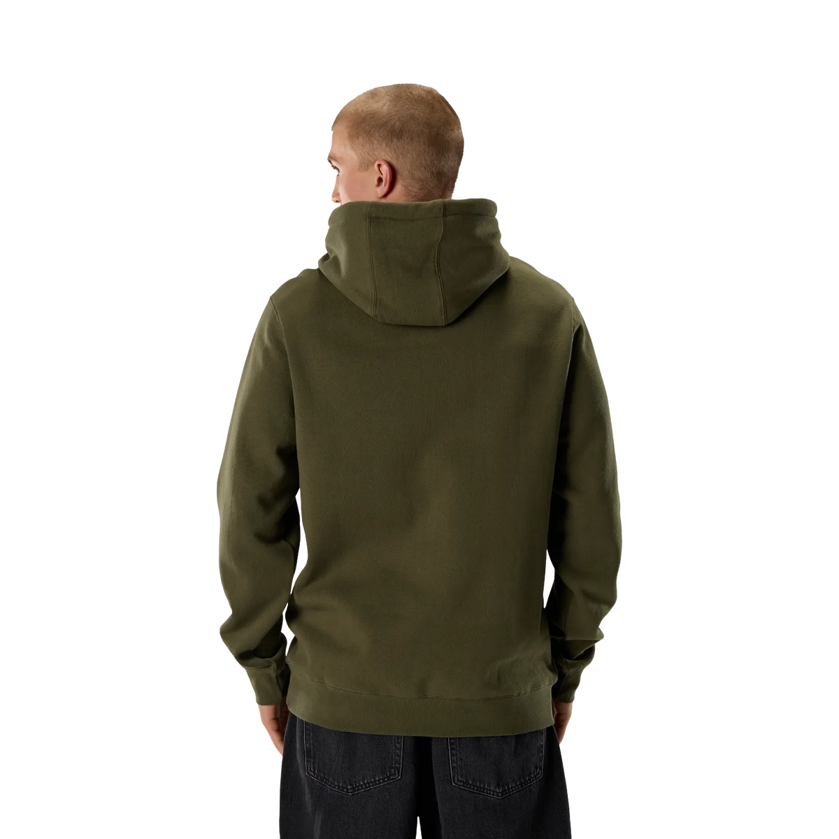 Φούτερ με κουκούλα FOX F HEAD X FLEECE πράσινο