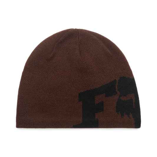 FOX F HEAD X JACQUARD kafijas brūna adīta cepure