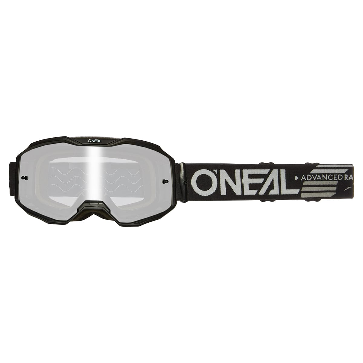 Masque O'NEAL B-10 SOLID Noir Écran Silver Mirror