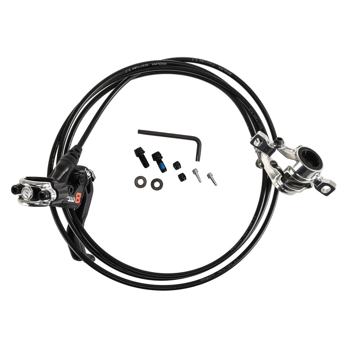 Bremse vorne oder hinten MAGURA MT8 PRO ohne Scheibe Schwarz / Silber