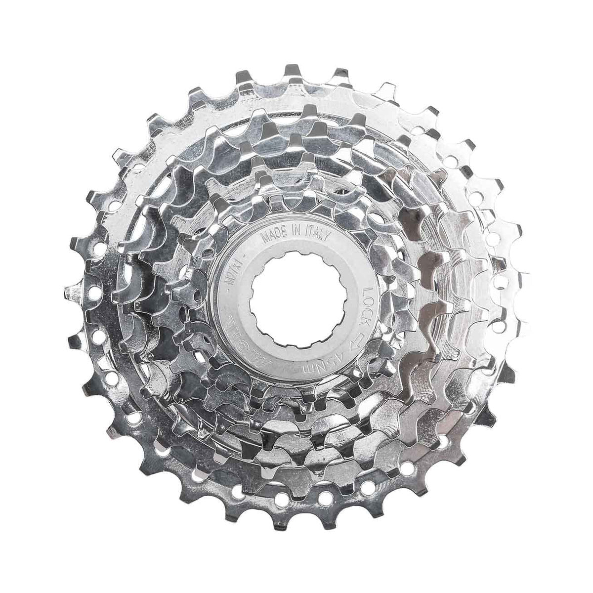 Cassette de 10 velocidades MICHE PRIMATO Campagnolo – foto principal sobre fondo blanco