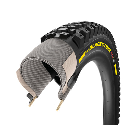Opona PIRELLI SCORPION BLACK STING 27.5x2.40 Soft ProWall Tubeless Ready, zwijana, czarno-żółta Team Edition